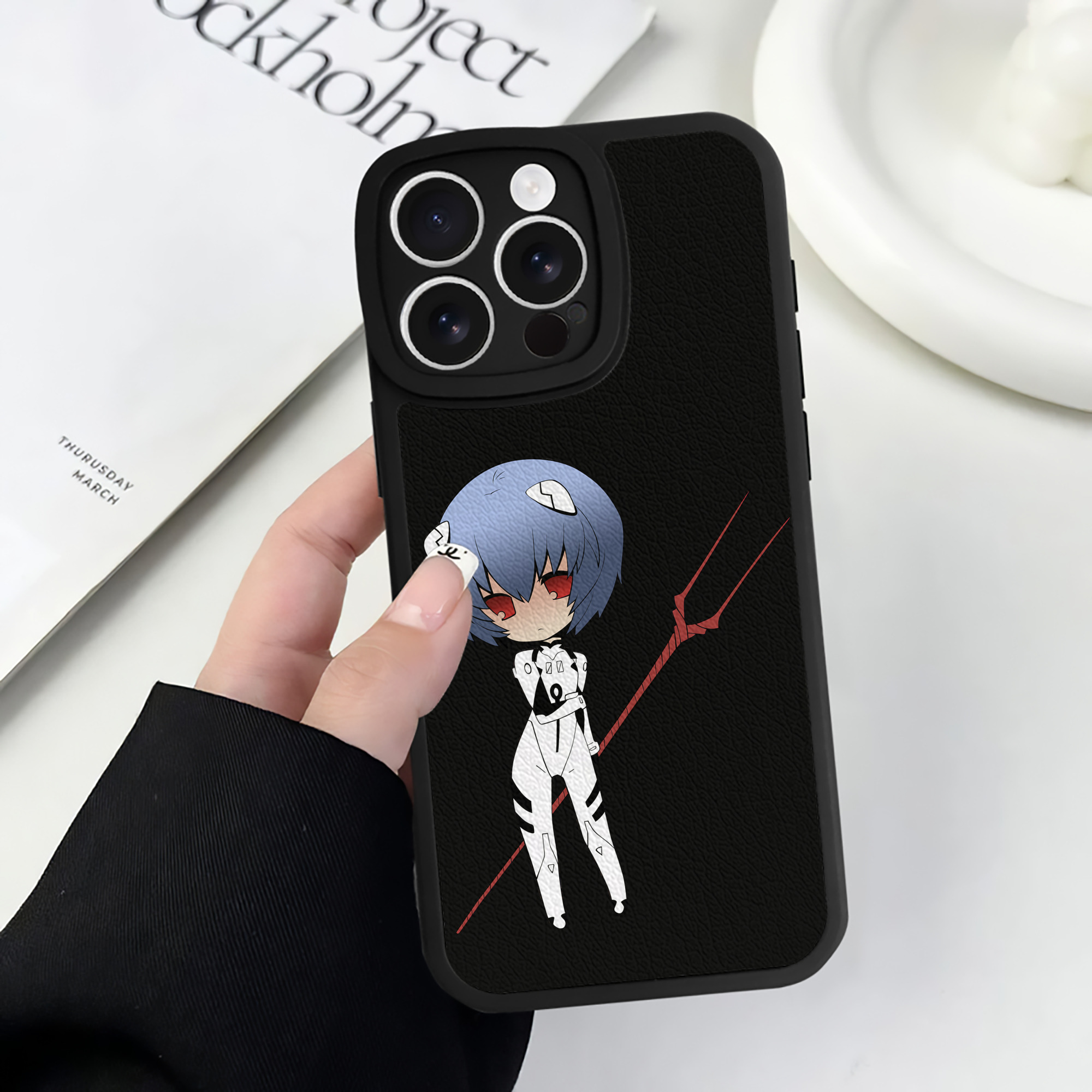 （画像用） EVA 新世紀エヴァンゲリオン 【iPhone 16シリーズ対応】シリコンスマホケース（レザー調） 材質：シリコン